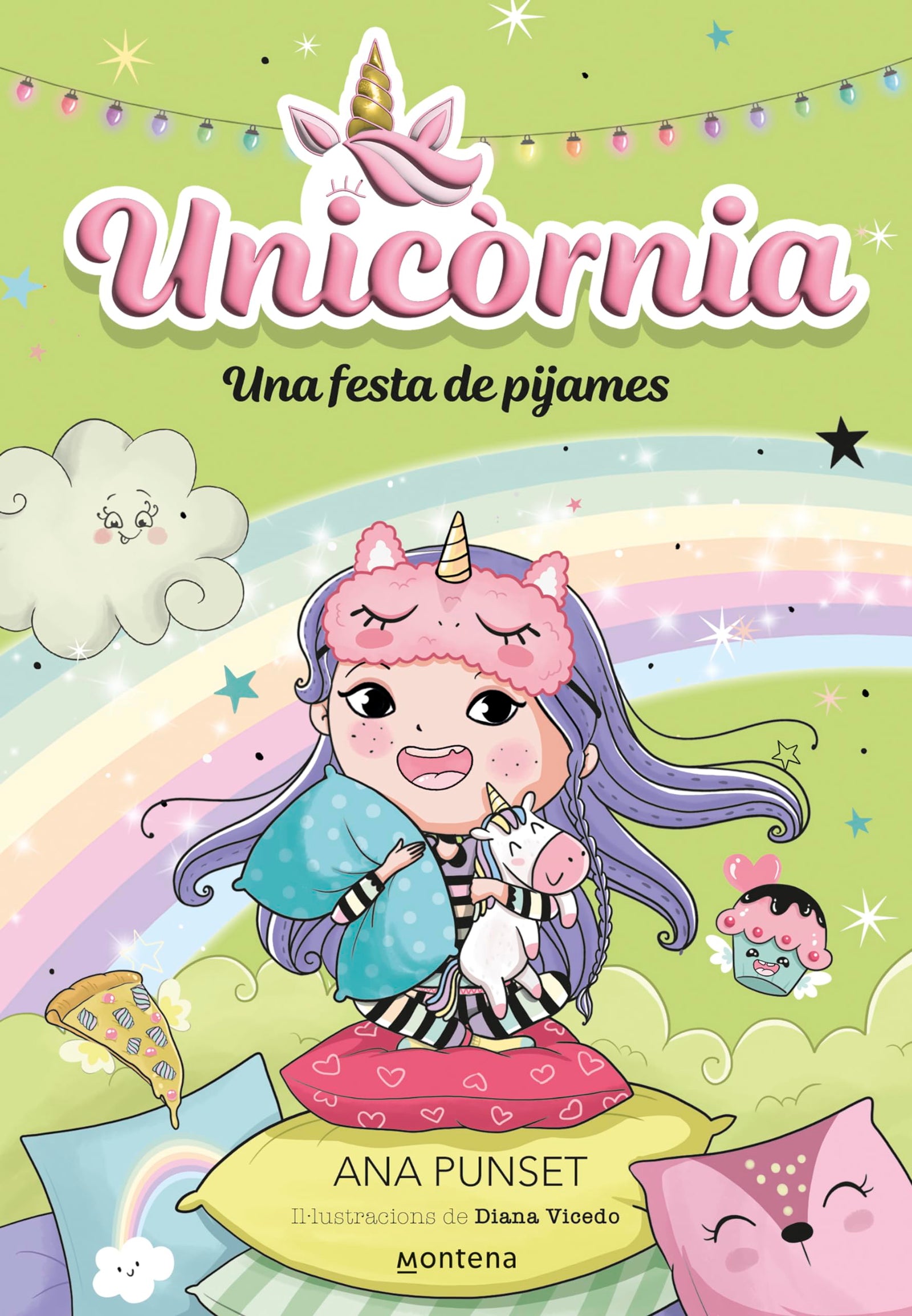 Unicòrnia 10 - Una festa de pijames: Primeres lectures en català (Montena)