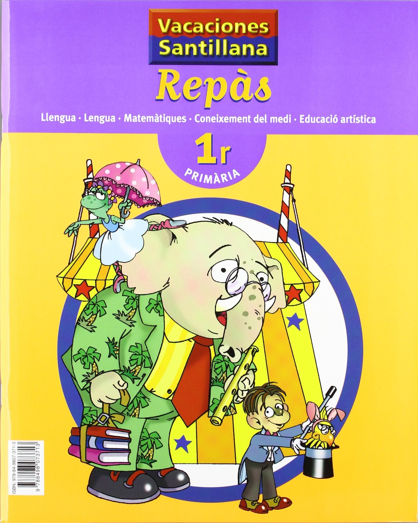 Vacaciónes Santillana Repas 1 PriMaría Llengua Lengua Matematiques Coneixement Del Medi Educacio Artistica - 9788498073713