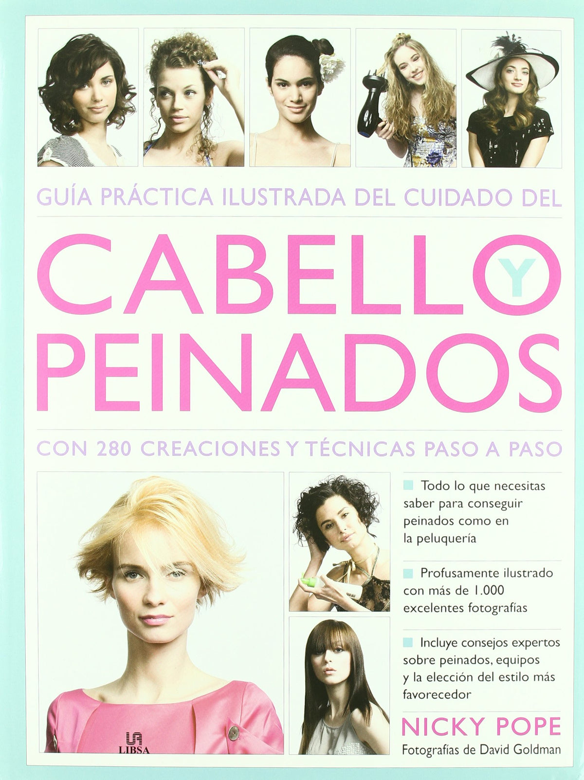 Guía Práctica Ilustrada del Cuidado del Cabello y Peinados: Con 280 Creaciones y Técnicas Paso a Paso (Salud y Bienestar)