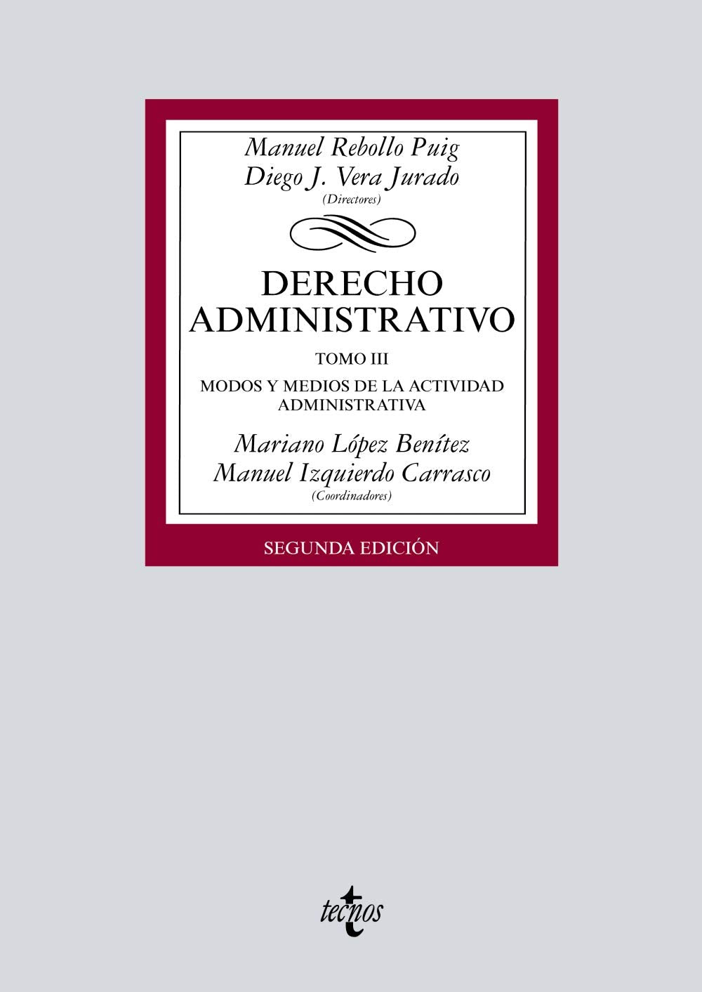 Derecho Administrativo: Tomo III. Modos y medios de la actividad administrativa (Derecho - Biblioteca Universitaria de Editorial Tecnos)