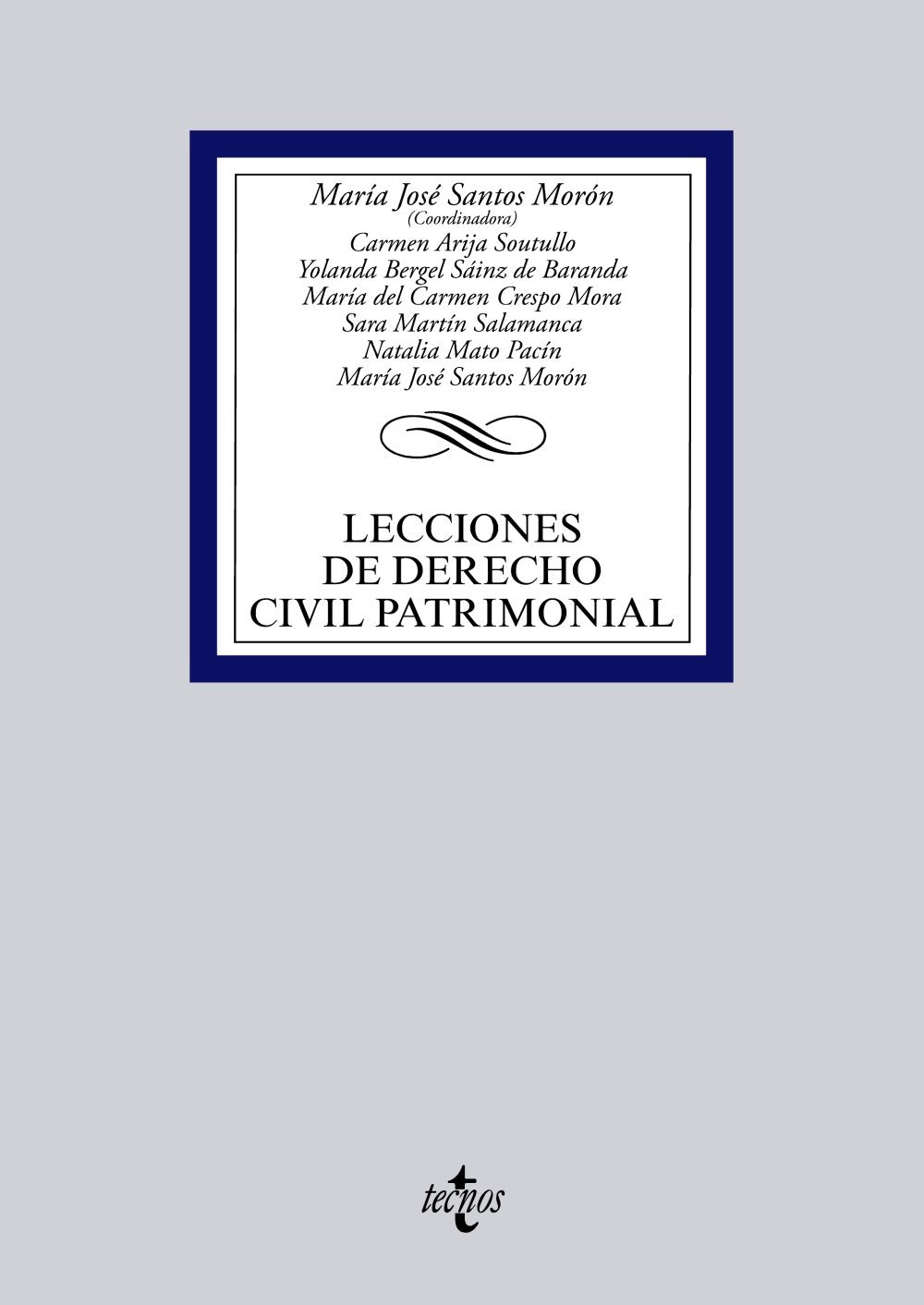 Lecciones de Derecho Civil Patrimonial (Derecho - Biblioteca Universitaria de Editorial Tecnos)
