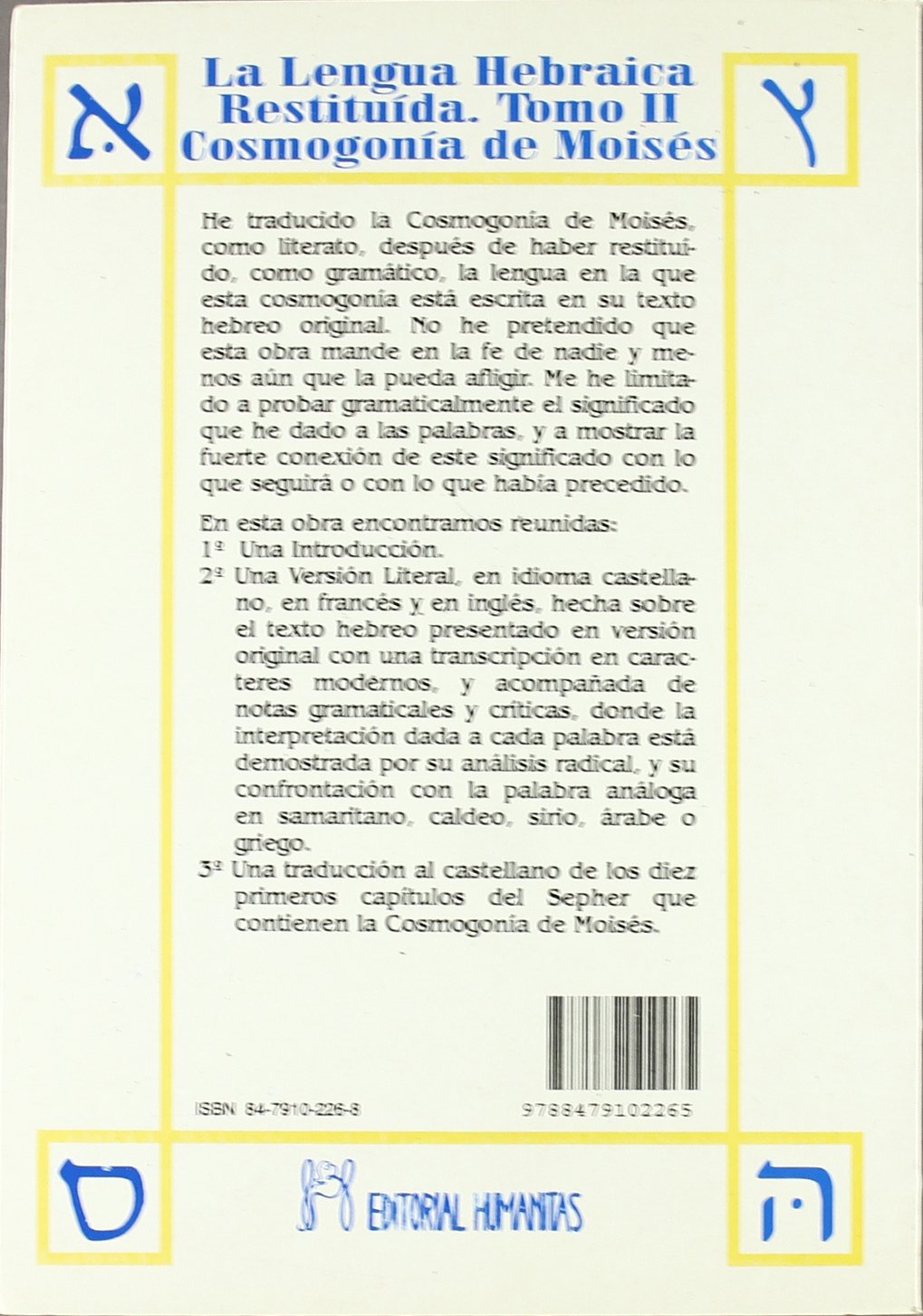 Lengua Hebraica,La -Tomo Ii