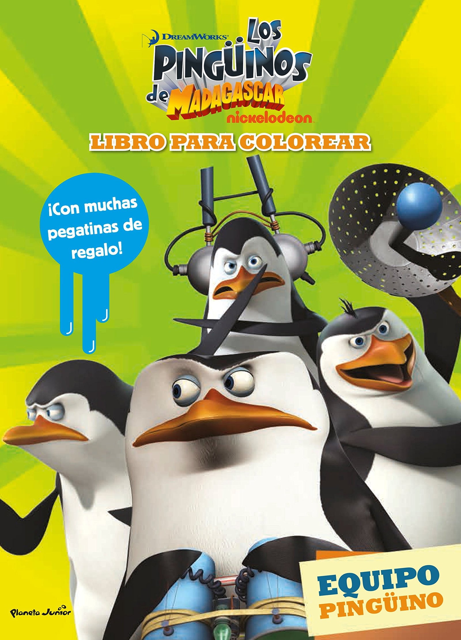 Los pingüinos de Madagascar. Libro para colorear: Equipo pingüino (Dreamworks. Pingüinos de Madagascar)