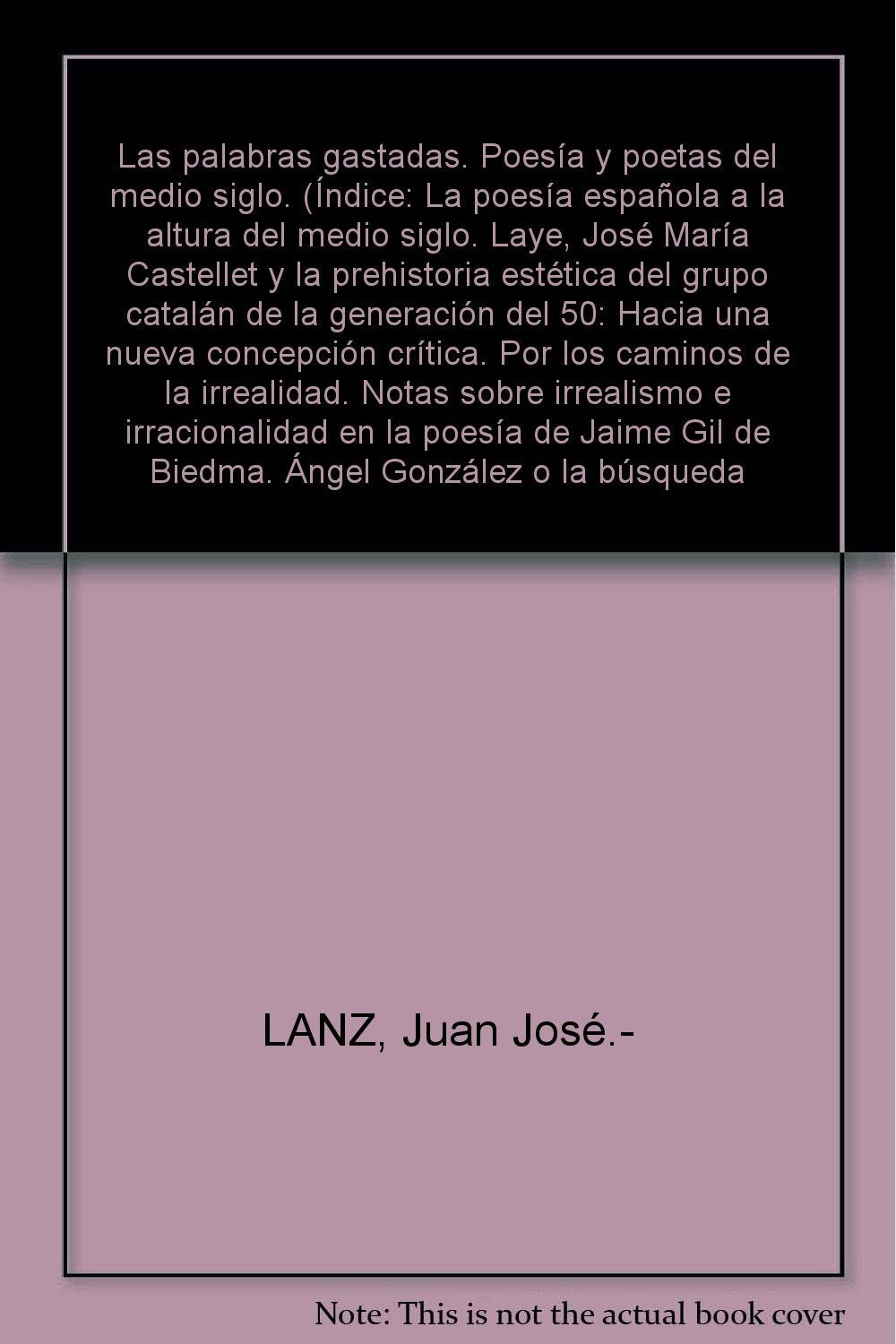 Las palabras gastadas: Poesía y poetas del medio siglo (Iluminaciones)