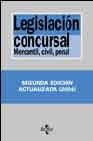 Legislación concursal : mercantil, civil, penal (Derecho)