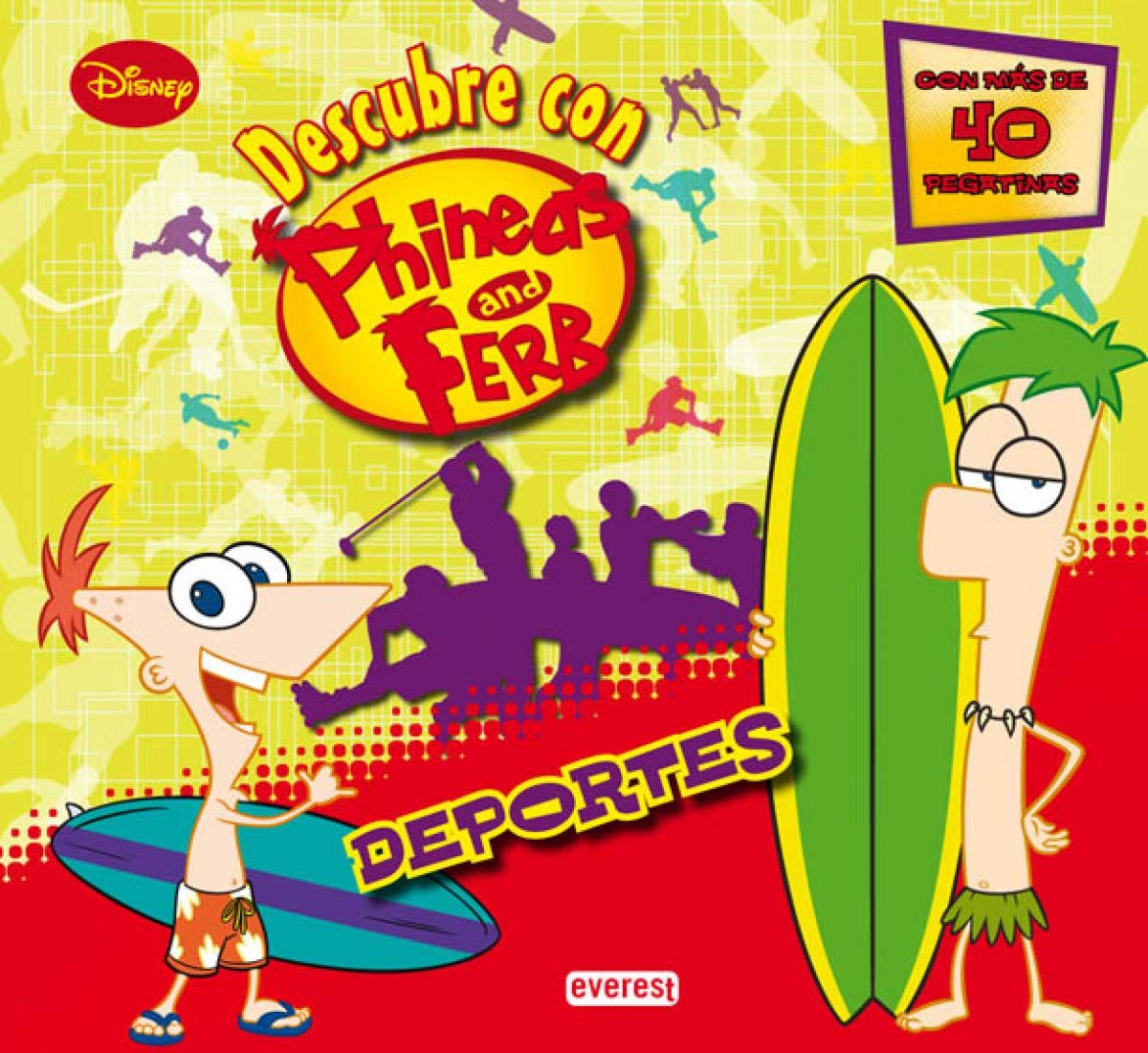 Phineas y Ferb. Deportes. Libro educativo con pegatinas: Con más de 40 pegatinas (Explora con Phineas y Ferb)