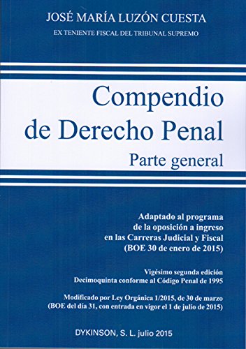 Compendio de Derecho Penal. Parte General
