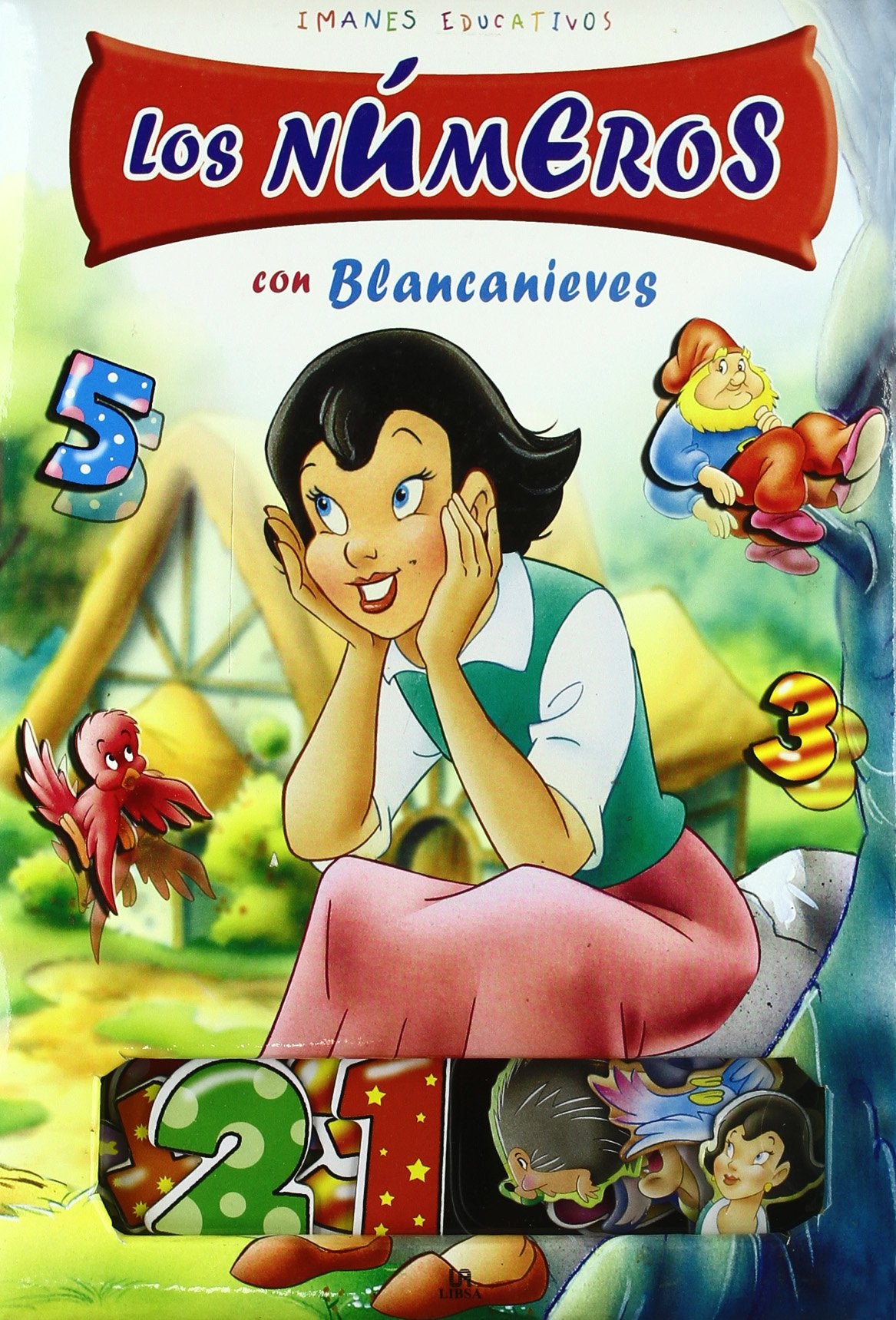 Los Números con Blancanieves (Imanes Educativos)