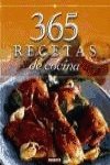 365 RECETAS DE COCINA (SIN COLECCION)