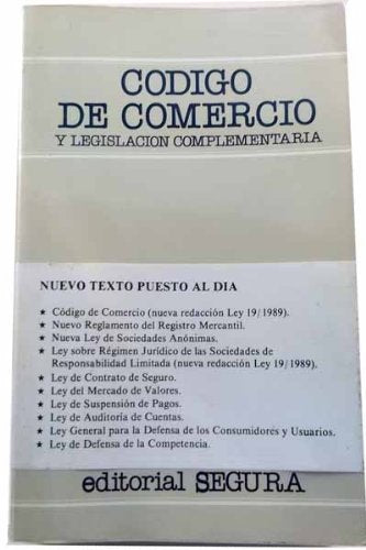 Codigo de comercio y legislacion complementaria