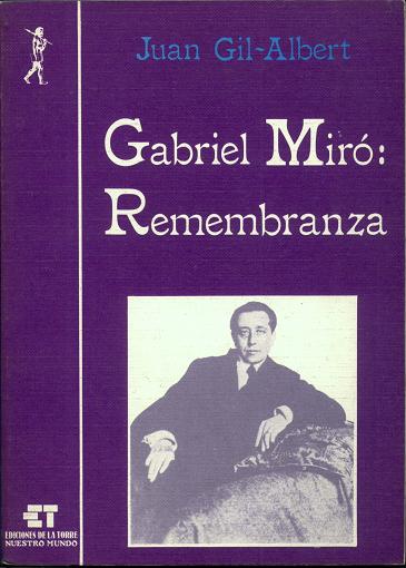 Gabriel Miró: Remembranza