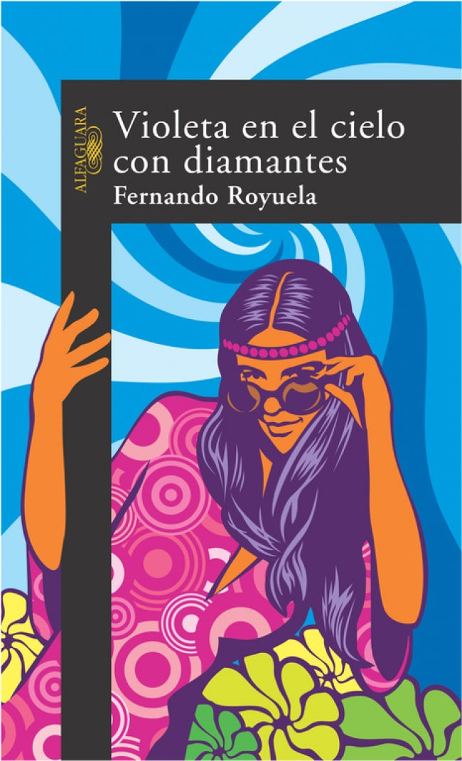 Violeta en el cielo con diamantes