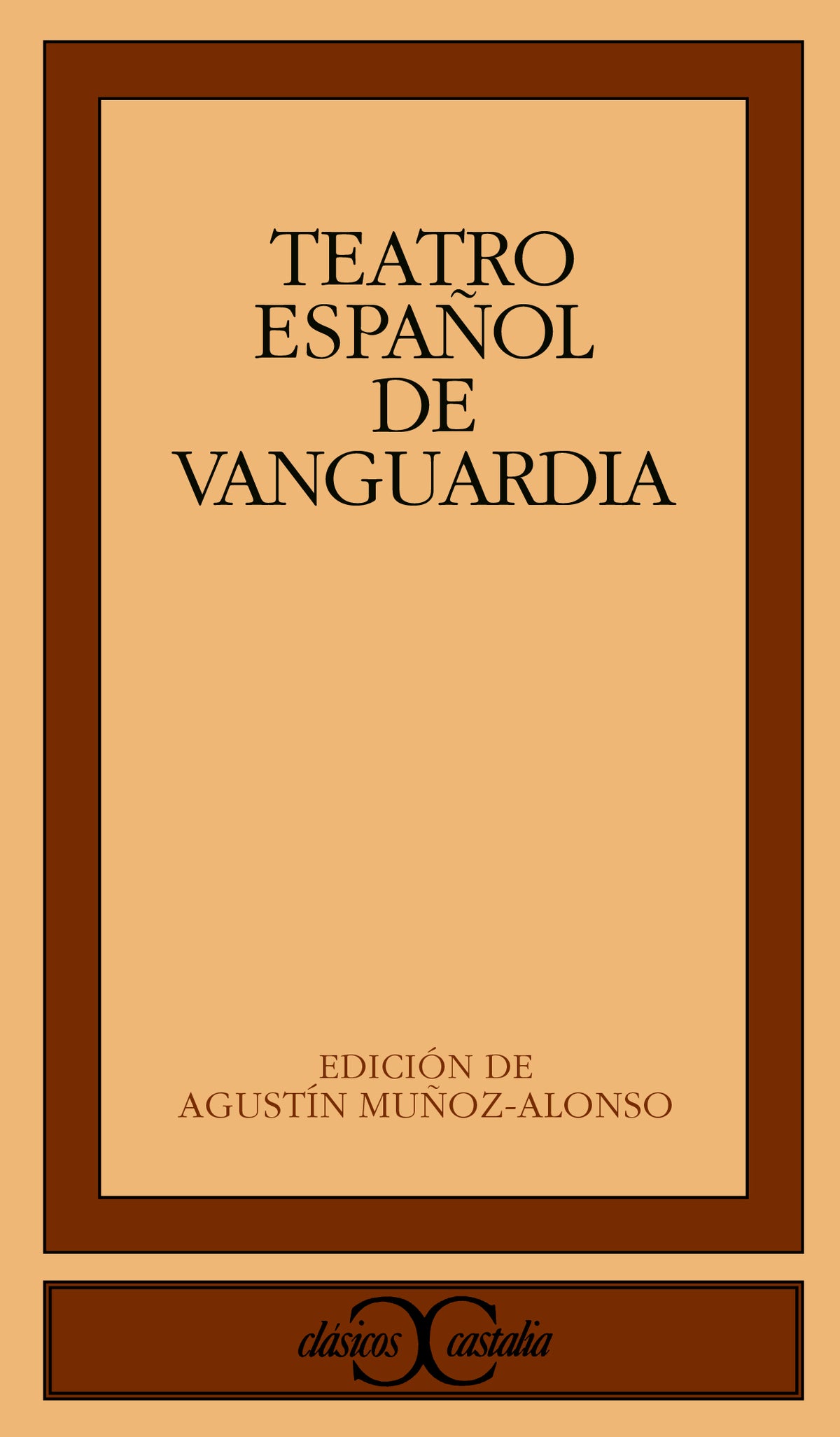 Teatro español de vanguardia                                                    .