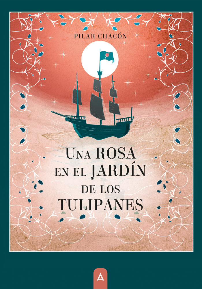 Una rosa en el jardín de los tulipanes