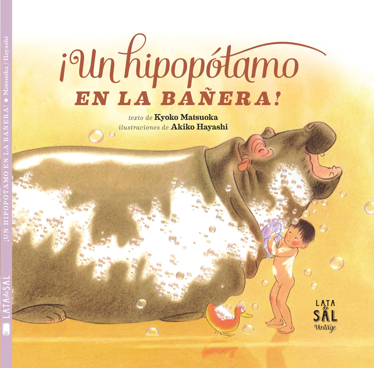 ¡Un hipopótamo en la bañera!