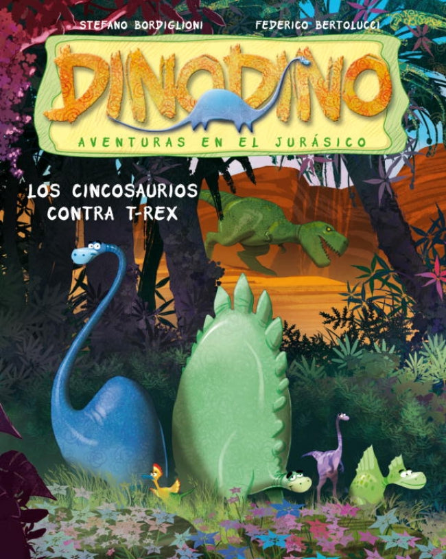 Los Cincosaurios contra T-Rex