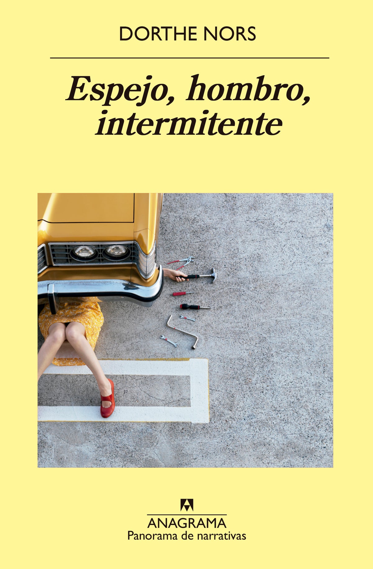 Espejo, hombro, intermitente