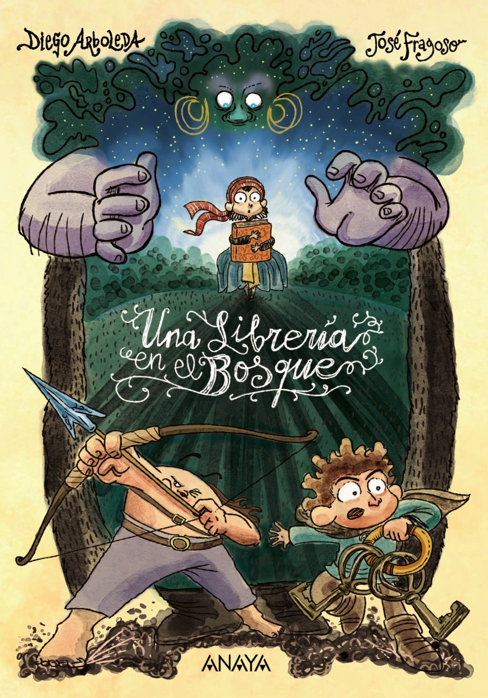 Una librería en el bosque