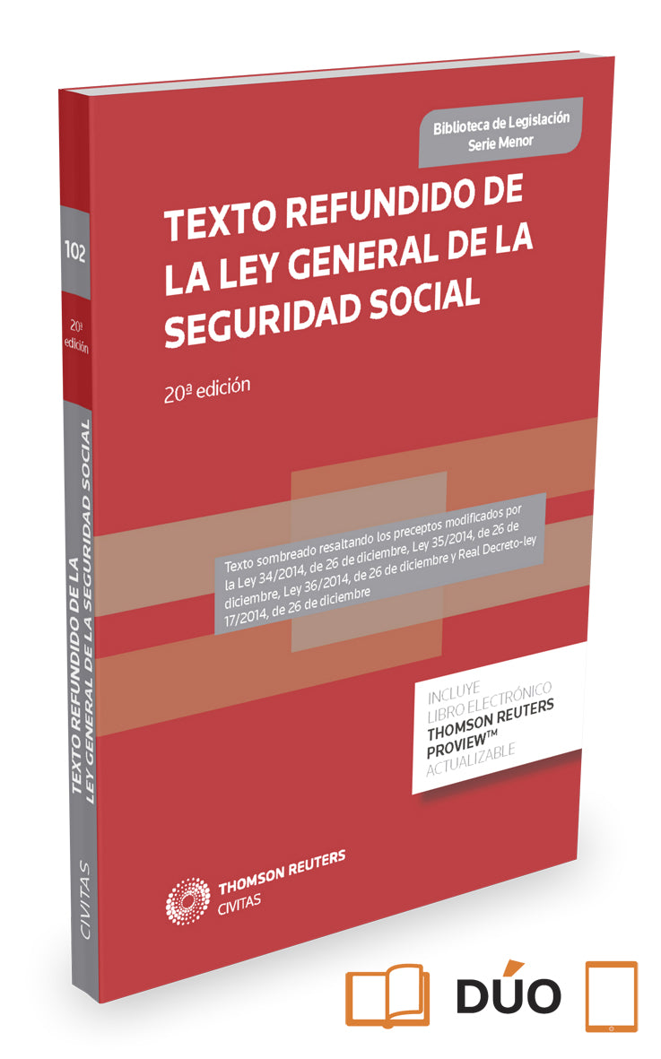Texto Refundido de la Ley General de la Seguridad Social (Papel + e-book)