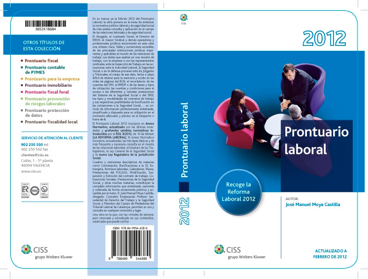 Prontuario laboral 2012