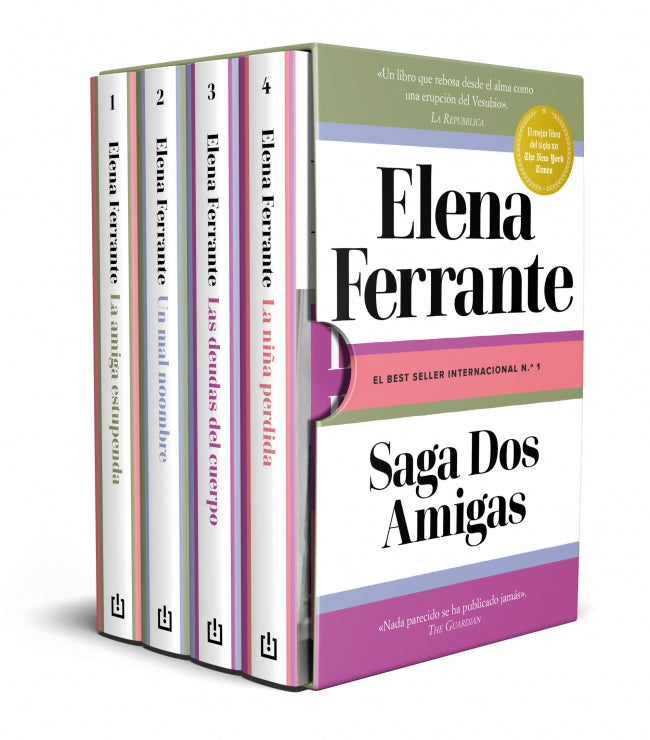 Saga Dos amigas (La amiga estupenda | Un mal nombre | Las deudas del cuerpo | La niña perdida)