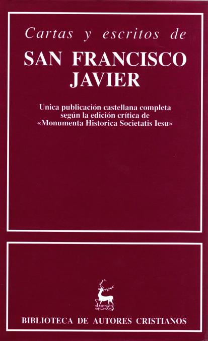 Cartas y escritos de San Francisco Javier