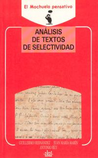 Análisis de textos de selectividad.