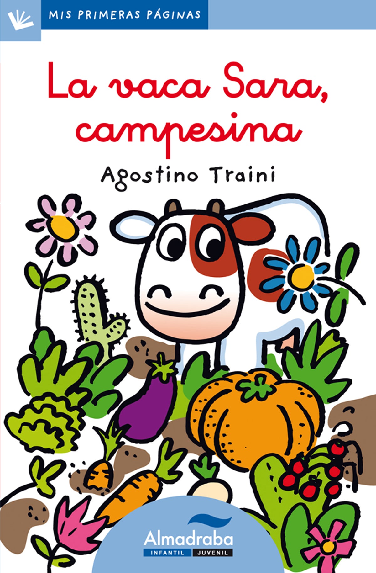 La vaca Sara, campesina (letra cursiva)