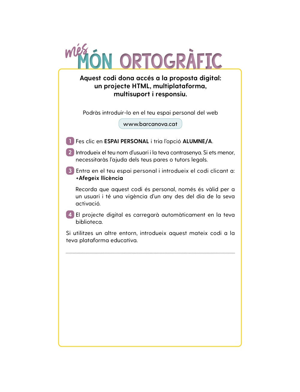 més Món ortogràfic 5