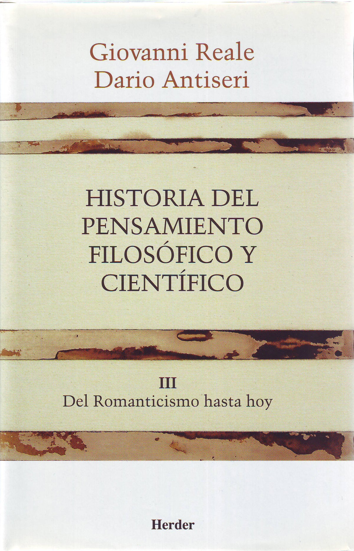 Historia del pensamiento filosófico y científico III