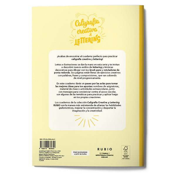 Caligrafía creativa y lettering. Apuntes bonitos para clase