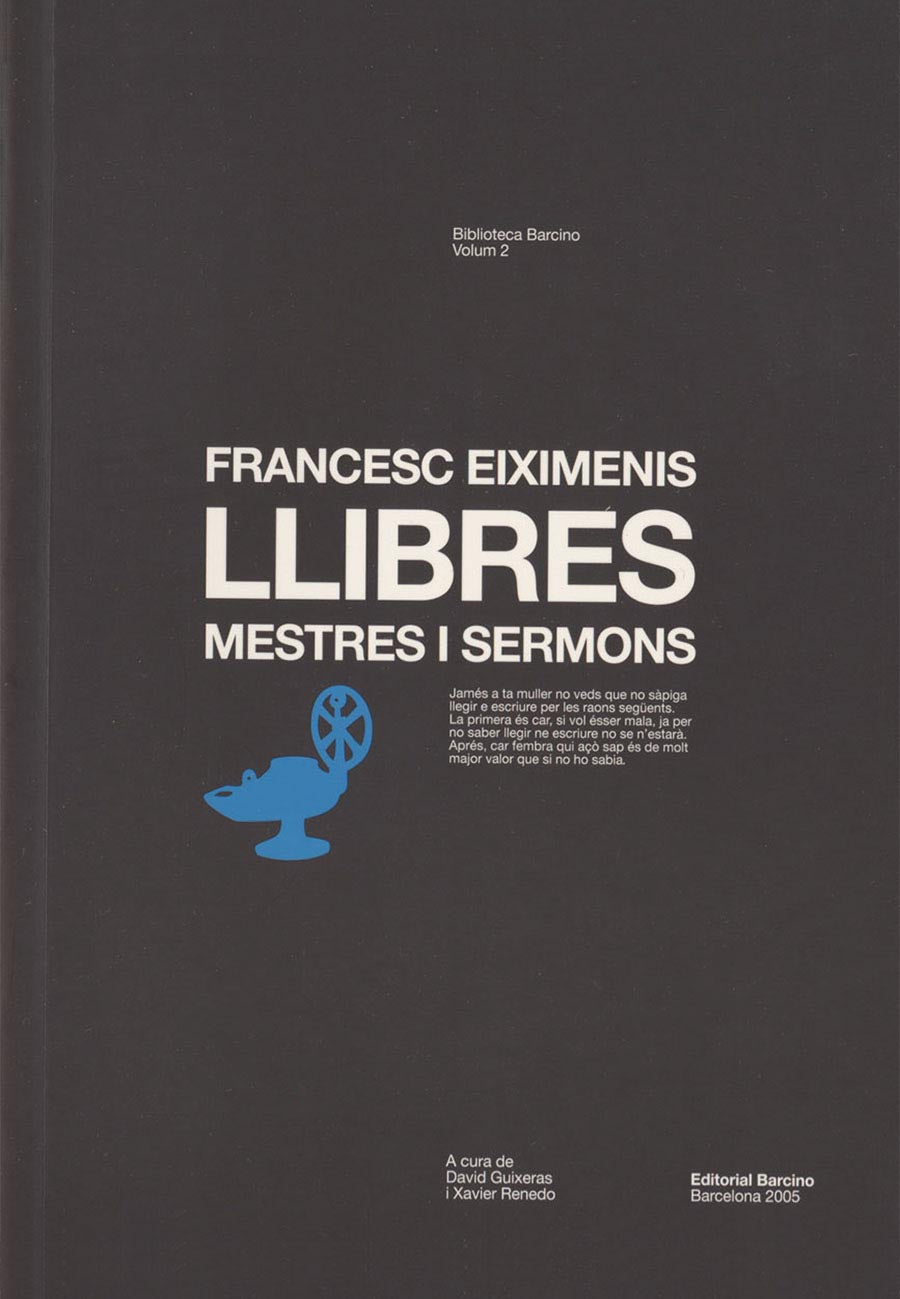 LLIBRES, MESTRES I SERMONS