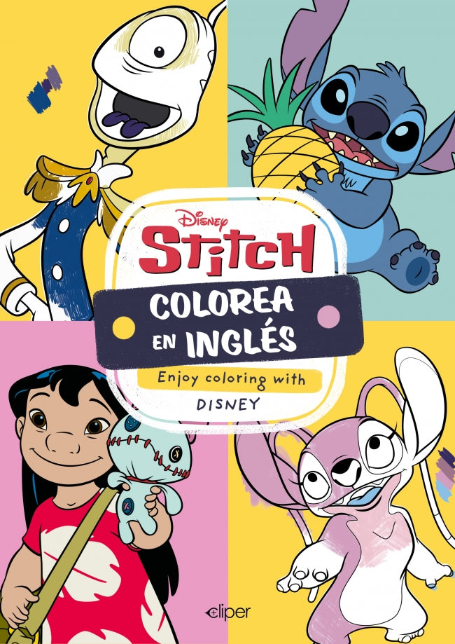 Stitch. Colorea en inglés (Enjoy coloring with Disney)