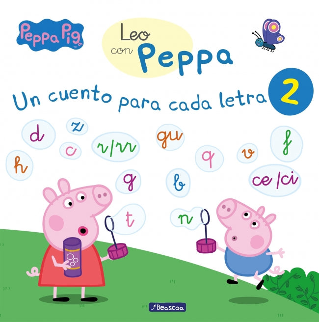 Peppa Pig. Lectoescritura - Leo con Peppa. Un cuento para cada letra: t, d, n, f, r/rr, h, c, q, p, gu, b, v, z, ce/ci