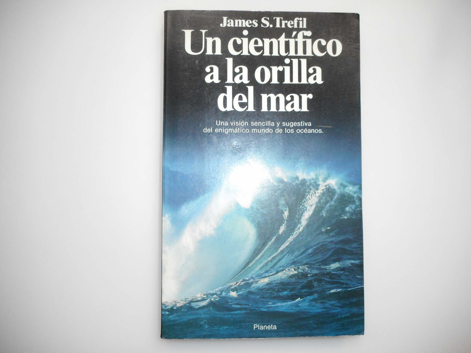 Cientifico a la orilla del mar, un