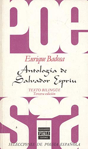 Antologia Salvador Espriu/Anthology of Salvador Espriu