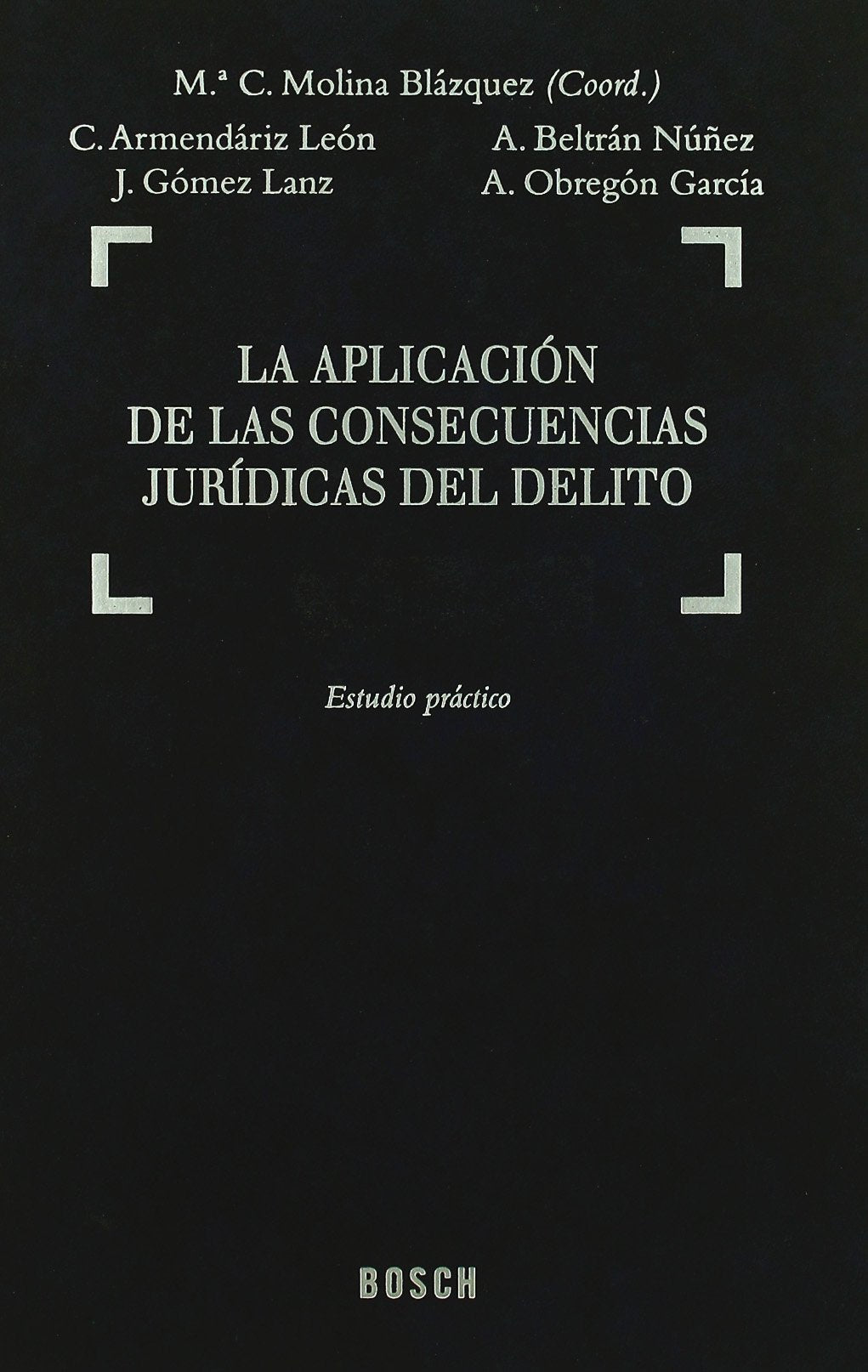 La aplicación de las consecuencias jurídicas del delito: Estudio práctico (SIN COLECCION)