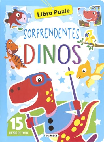 Sorprendentes dinos (Libro puzle de 15 piezas)