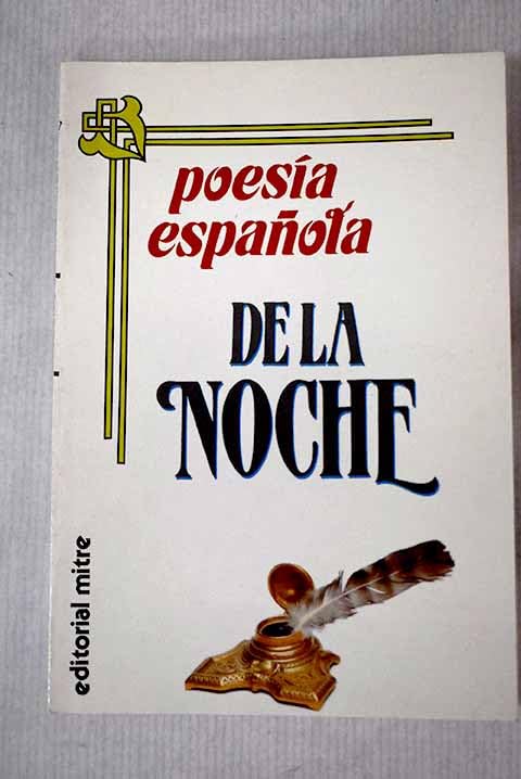Poesía española de la noche