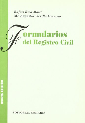 FORMULARIOS REGISTRO CIVIL-5 EDIC. (SIN COLECCION)