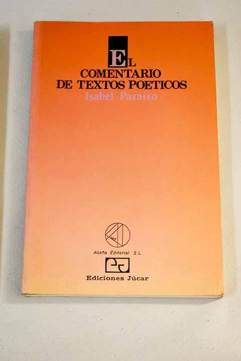 Comentario de textos poeticos