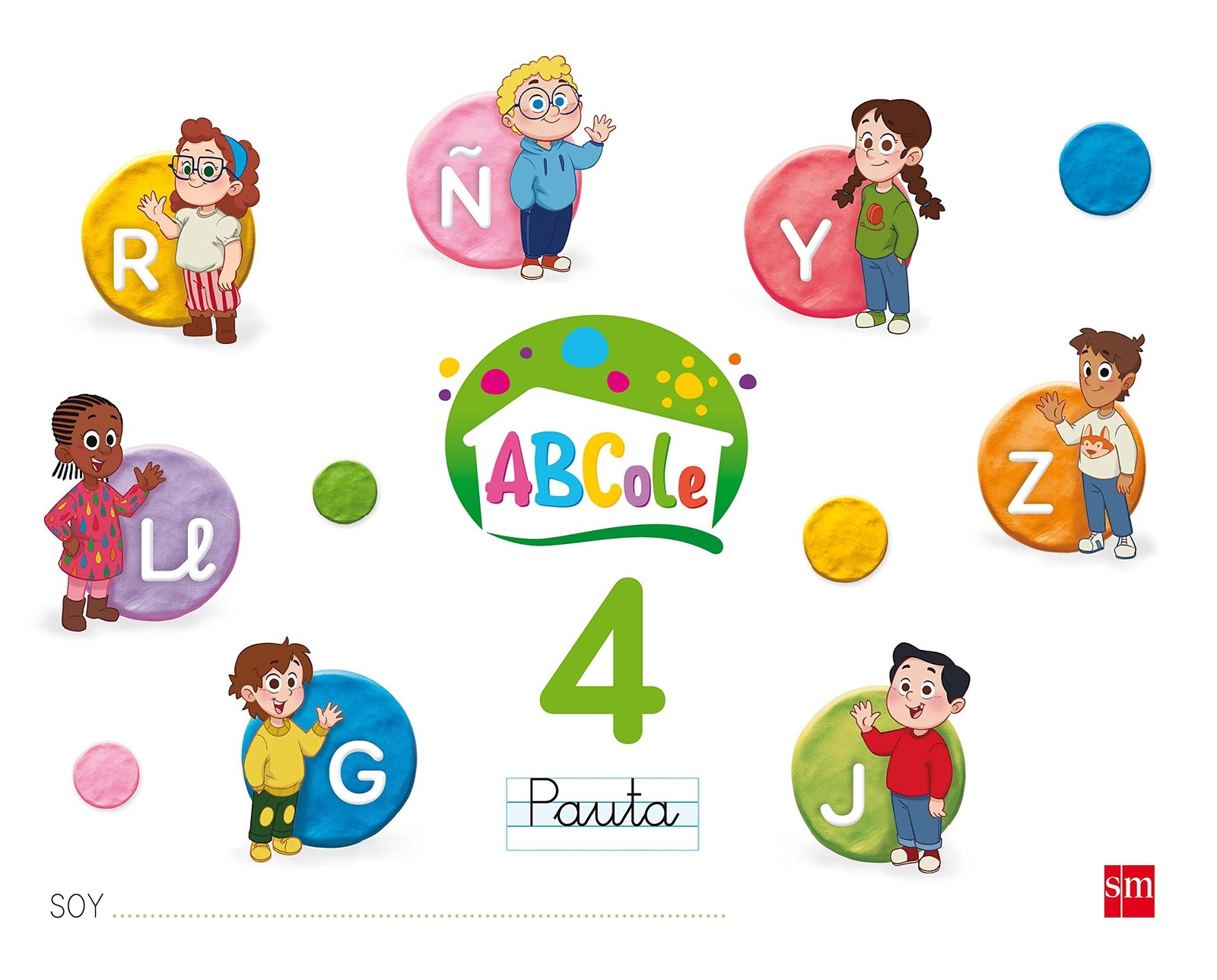 Cuaderno de lectoescritura 4, Pauta. ABCole 17 (EDUCACION INFANTIL)