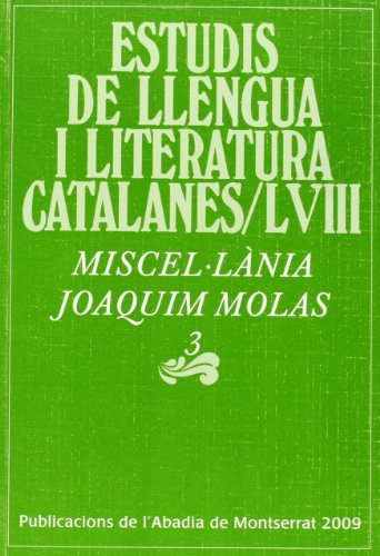 Miscel·lània Joaquim Molas, 3