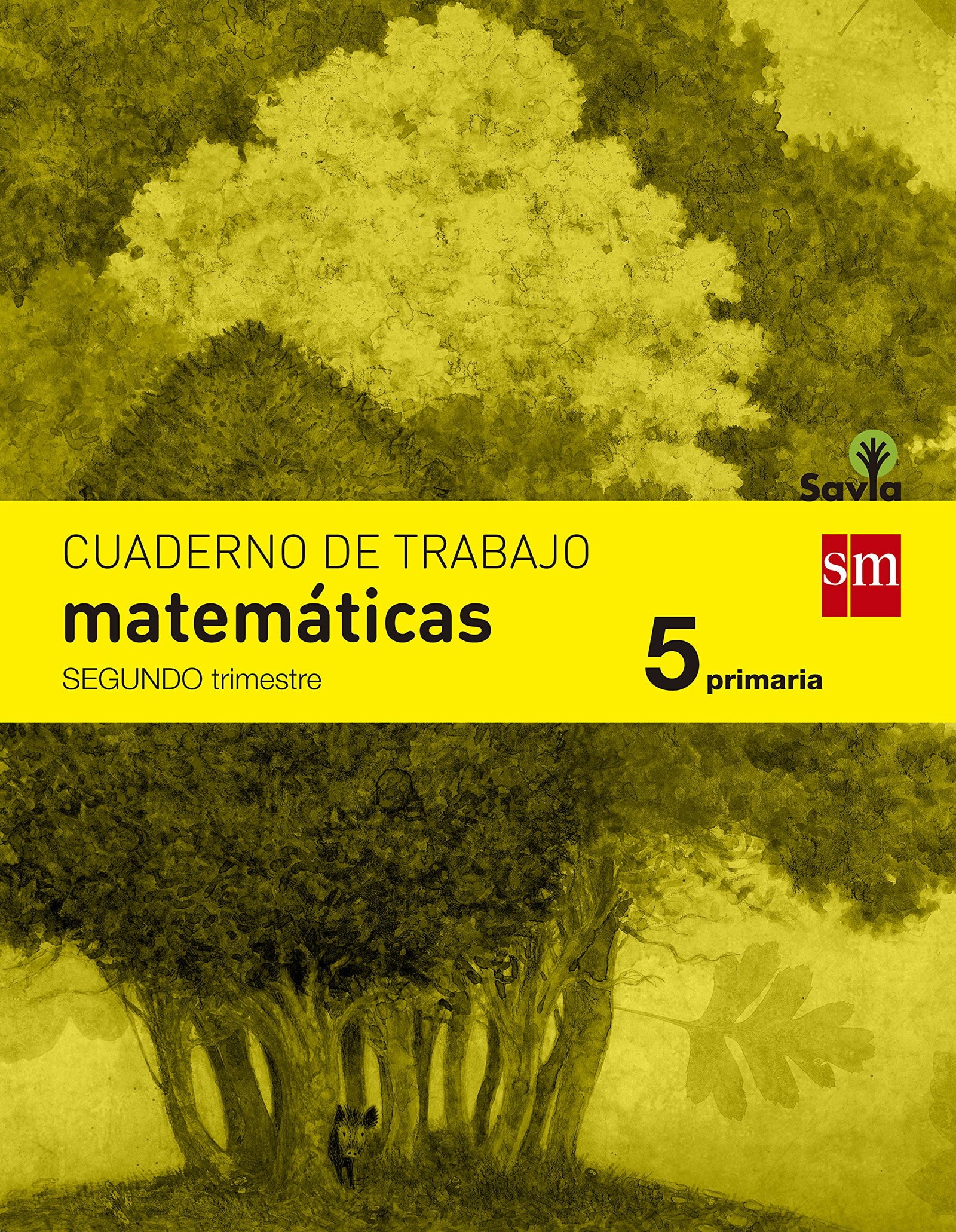 Cuaderno de matemáticas. 5 Primaria, 2 Trimestre. Savia - 9788467570151