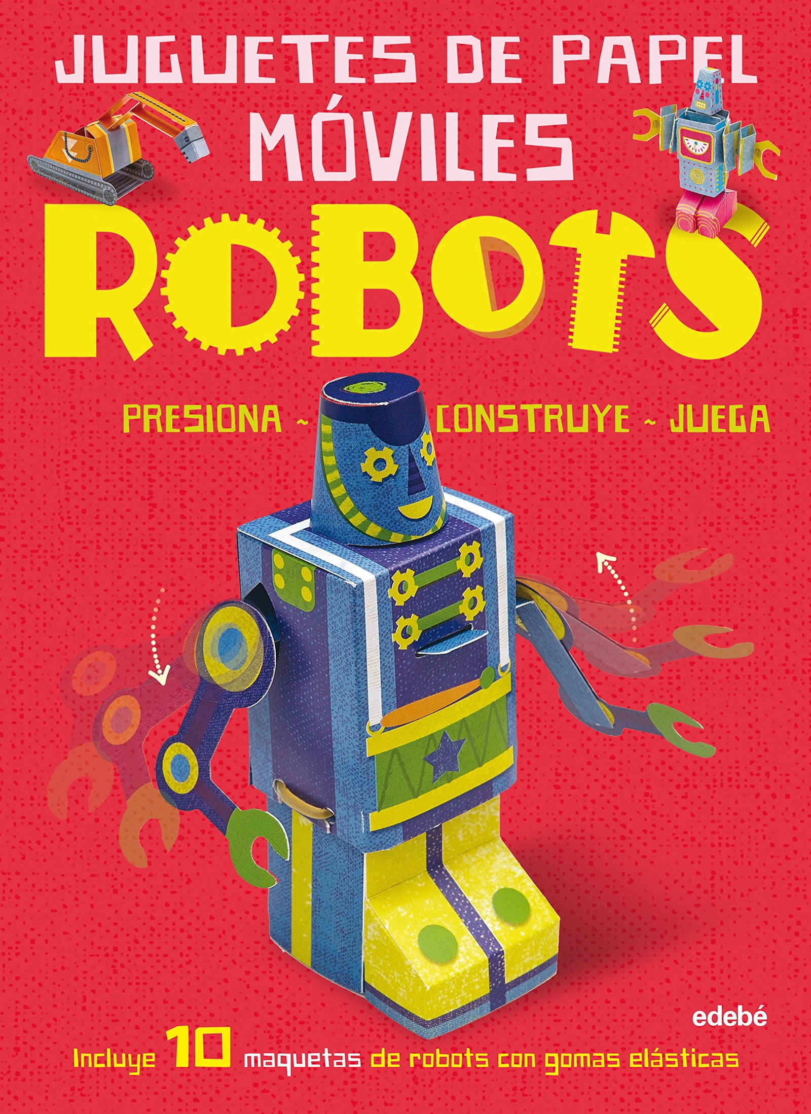Juguetes de papel móviles. Robots