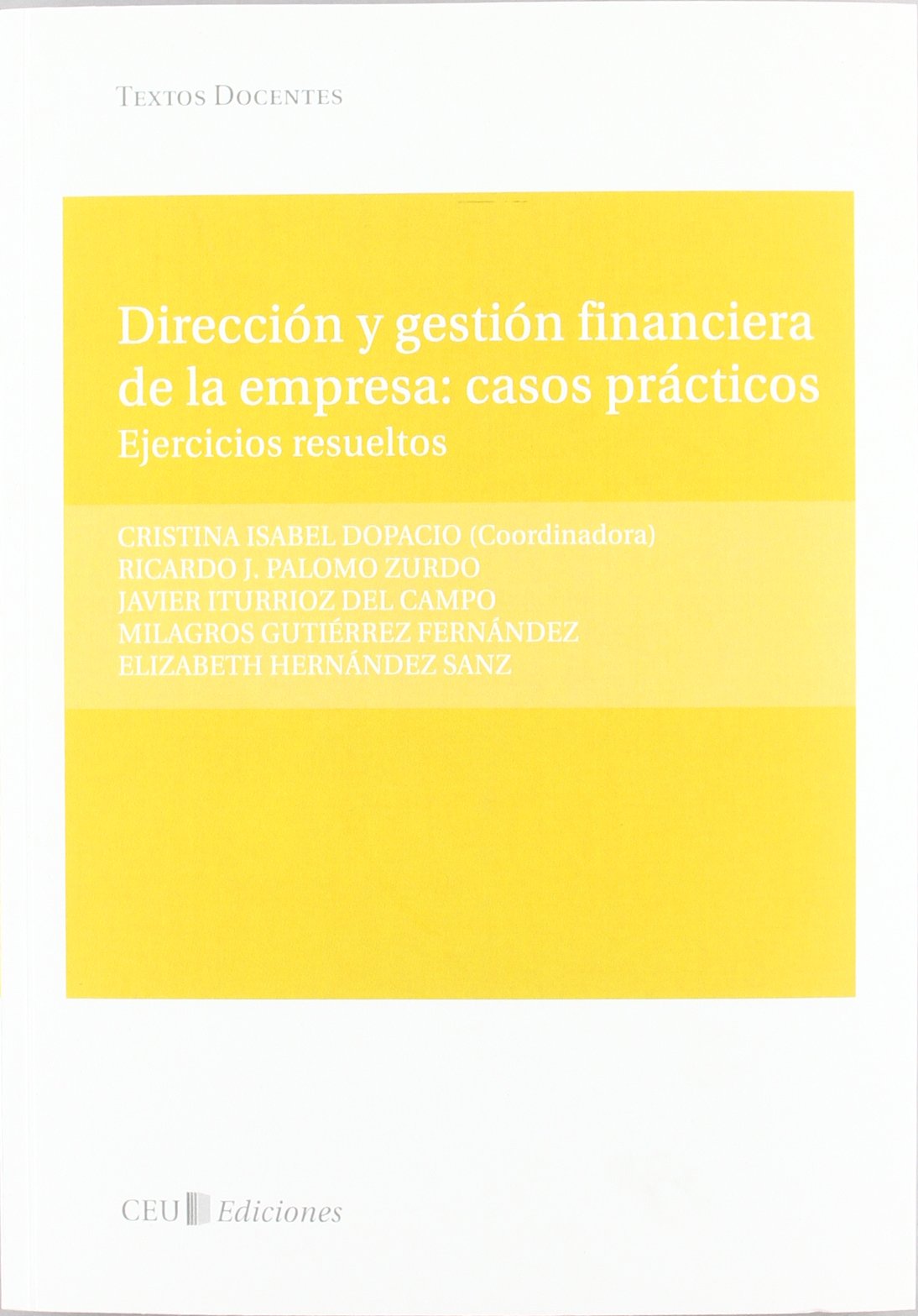 Dirección y gestión financiera de la empresa: casos prácticos. Ejercicios resueltos: 2 (Textos Docentes)