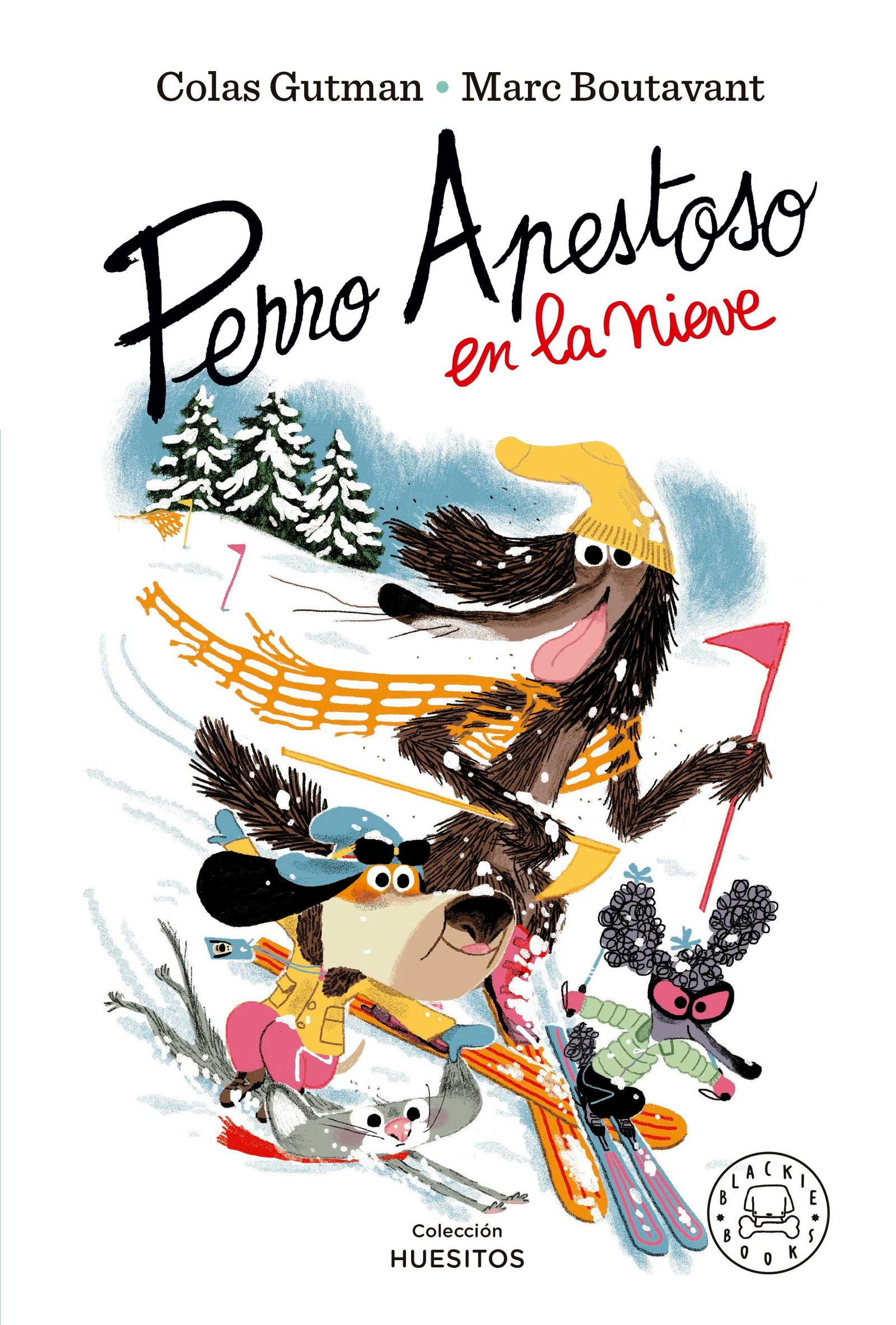 Perro Apestoso en la nieve