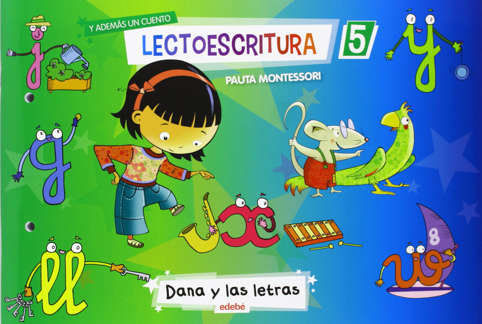 LECTOESCRITURA CUADERNO 5 + 1 CUENTO - 9788468306551 (SIN COLECCION)