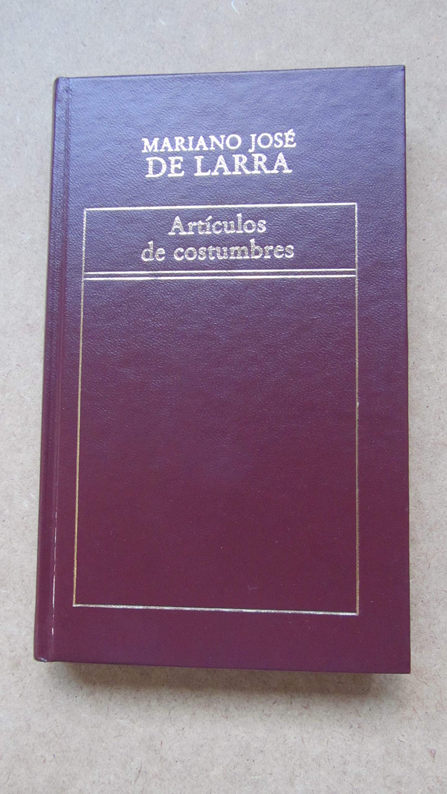 ARTÍCULOS DE COSTUMBRES