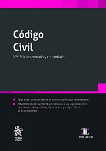 Código Civil 27ª Edición anotada y concordada (Textos Legales)